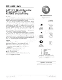 MC100EP16VSDTR2G Datasheet Cover
