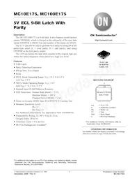 MC10E175FNR2G Datasheet Cover