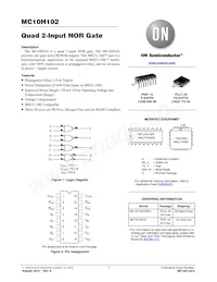MC10H102PG Datasheet Cover