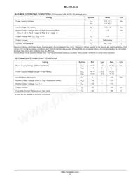 MC26LS30DR2G Datenblatt Seite 2