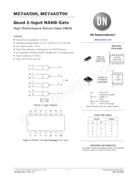 MC74ACT00NG Datasheet Cover