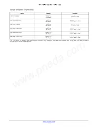 MC74ACT02NG Datasheet Page 5