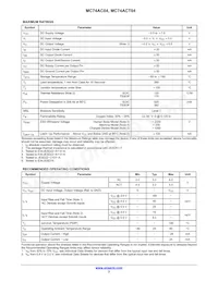 MC74ACT04MG Datasheet Page 2