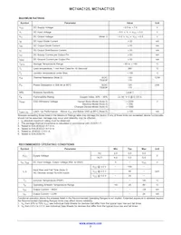 MC74ACT125NG Datasheet Pagina 2