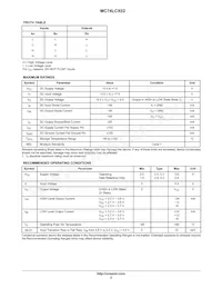 MC74LCX02MELG Datasheet Pagina 2