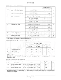MC74LCX02MELG Datasheet Page 3
