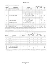 MC74LCX374MELG Datasheet Page 4