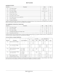 MC74LVX02MG Datasheet Page 2