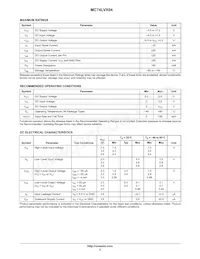 MC74LVX04MG Datasheet Page 2
