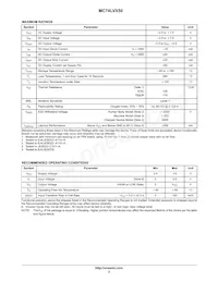 MC74LVX50MG Datasheet Page 2