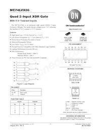 MC74LVX86MG Datasheet Cover