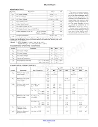 MC74VHC04MELG Datasheet Pagina 2
