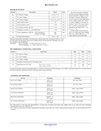 MC74VHC125MG Datasheet Page 2