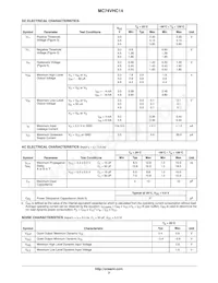 MC74VHC14DR2 Datasheet Page 3