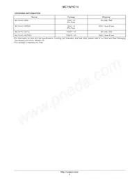 MC74VHC14DR2 Datasheet Pagina 5