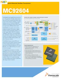 MC92460ZU Datenblatt Cover