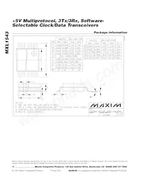 MXL1543CAI+T Datasheet Page 18
