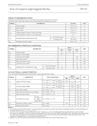 N74F112D Datasheet Page 4