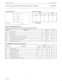 N74F3038D Datasheet Page 3