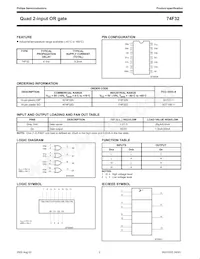 N74F32D Datasheet Page 2