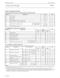 N74F32D Datasheet Page 3