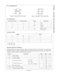 NC7SZ00M5 Datasheet Page 2