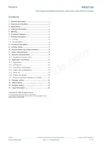 NXS0104GU12X Datasheet Page 21