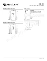 PI74FCT373TQE Datasheet Page 2