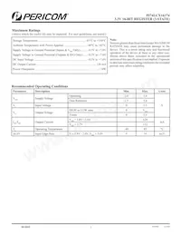 PI74LCX16374AE Datasheet Page 3