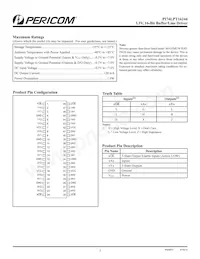 PI74LPT16244CAEX Datasheet Page 2