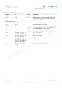 SSTUA32S865ET Datasheet Page 7