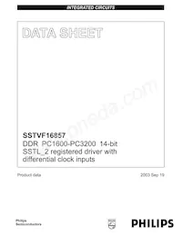 SSTVF16857EV Datenblatt Cover