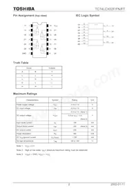 TC74LCX02FT(EL) Datasheet Pagina 2