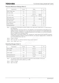 TC74VHCT244AFTEL Datasheet Page 3