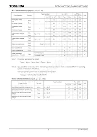 TC74VHCT244AFTEL Datasheet Page 5