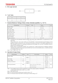 TC7SZ34AFS Datasheet Page 2