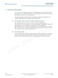 TJA1029T Datasheet Page 5