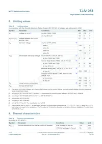 TJA1051T/E/1J Datasheet Page 7