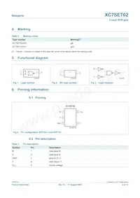 XC7SET02GV Datasheet Pagina 2