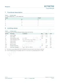 XC7SET02GV Datasheet Pagina 3