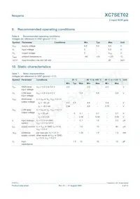XC7SET02GV Datasheet Page 4