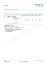 XC7SET02GV Datasheet Pagina 5