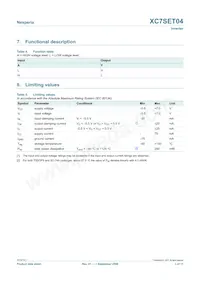 XC7SET04GV Datasheet Page 3