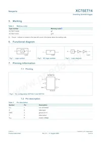 XC7SET14GV Datasheet Page 2