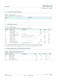 XC7SET14GV數據表 頁面 3
