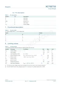 XC7SET32GW Datasheet Page 3