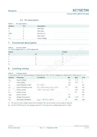 XC7SET86GW Datasheet Page 3