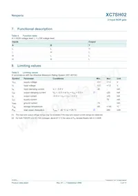 XC7SH02GV Datasheet Page 3