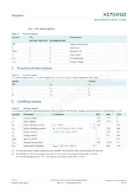 XC7SH125GM Datasheet Pagina 3