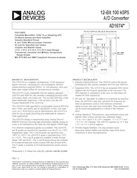 AD1674AR-REEL Datasheet Cover